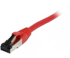 Synergy21 Patchkabel RJ45, CAT8.1 2000Mhz, 2m, raudona, S-STP(S/FTP), TPE(Ultra SuperFlex), AWG26,