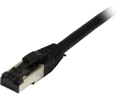 Synergy21 Patchkabel RJ45, CAT8.1 2000Mhz, 0,25m, juodas, S-STP(S/FTP), TPE(Ultra SuperFlex), AWG26,
