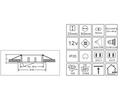 Synergy21 Synergy 21 LED Retrofit GU10 / GX5,3 Deckeneinbausatz D04-baltas