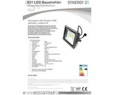 Synergy21 Synergy 21 LED Spot Outdoor Baustrahler 30W graues Gehäuse - kaltweiß V2