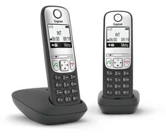 Gigaset A690A Duo belaidis telefonas su atsakikliu - juodas