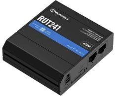 TEI Teltonika RUT241 eSIM | Industrieller 4G-LTE-Maršrutizatorius | Cat 4, 2x RJ45 100Mb/s, eSIM Korinio tinklo maršrutizatorius