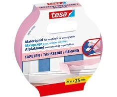 Tesa Taśma Precizinė dažymo juosta vidaus darbams 7 dienos 25 m: 25 mm, rožinė [užsakymas h5626003]