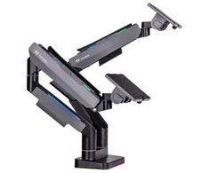 Laikiklis Thermaltake Dual RGB Gaming Monitorius Arm, monitorius mount (juodas, for monitors 17'' - 35'')
