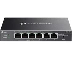 TP-Link Omada ES206GP tinklo komutatorius, valdomas gigabito eternetas (10/100/1000), maitinimas per eternetą (PoE), Juodas