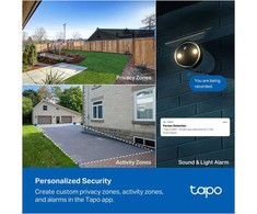 Kamera IP TP-Link Tapo C465 V1 - Kamera do monitoringu sieciowego - na zewnątrz - odporna na warunki atmosferyczne - Farbe (Tag&amp;Nacht) - 8 MP - 3840 x 2160 - 4K - stała ogniskowa - Audio - bezprzewodowa - Wi-Fi - 2.4GHz radio - 5GHz belaidis - H.264,