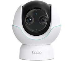 IP kamera TP-Link tinklo stebėjimo kamera, pasukama, pakreipiama, spalvota, diena ir naktis - 2560 x 1440 (plačiakampis) / 1920 x 1080 (teleobjektyvas) - 2K, 1080p - garsas - drahtlos - „Wi-Fi“ - „Bluetooth 5.0“ - H.264 - 5V