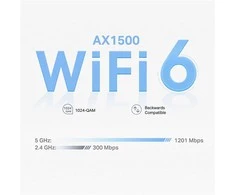 TP-LINK Maršrutizatorius Deco X1500 (2pcs) AC1900 Wireless 802.11ax/1500Mbps LAN/WAN Baltas EU