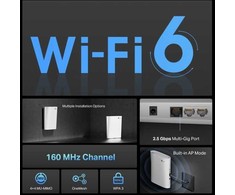 Maršrutizatorius TP-Link RE6000XD WLAN kartotuvas, Wi-Fi 6 AX6000, 2,5G LAN, OneMesh - baltas