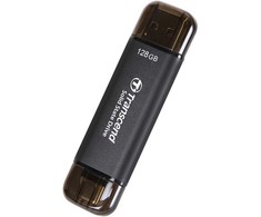 Kietasis diskas „TRANSCEND“ 128 GB išorinė SSD atmintinė, USB/USB-C 10 GB/s – ESD310C