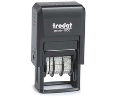 Trodat Stempel Trodat trodat Datumstempel Printy /L2 Lagertext+Kissen bl-raudona 4850