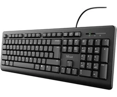 TRUST TK-150 klaviatūra, vokiškas QWERTZ išdėstymas, USB prievadas