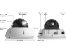 Ubiquiti G6 Pro kupolinė IP saugos kamera, skirta naudoti viduje/lauke, 3840 x 2160 px, montuojama prie lubų/sienos