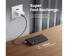 LiPo išorinis akumuliatorius (Powerbank) 10000mAh 22.5W USB-C, USB PB311 UGREEN