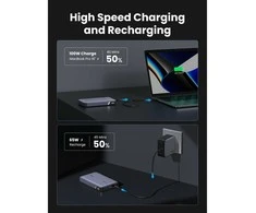Nešiojamas įkroviklis UGREEN Nexode Power Bank 20000mAh 100W (su laidu)