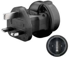 Wentronic Goobay Travel adapteris JK lizdui ir prietaisams su čekišku kištuku ir įžeminimo kaiščiu