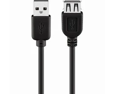 Goobay USB2.0 AA (ST-BU) 5m Verlängerung Juodas