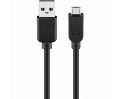 Goobay Verschiedene Helos USB 2.0 laidas USB-A kištukas/USB-B mikro kištukas 1,0 m
