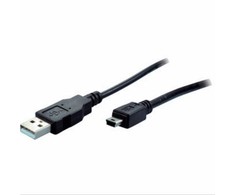 S-Conn S/CONN 14-16035, 2 m, Mini USB B, USB A, USB 2.0, 0,48 Gbit/s, Juoda