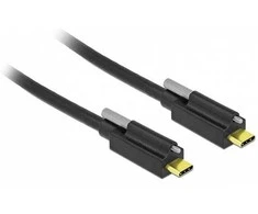 USB-C > USB-C schraubbar 2m Delock Juodas