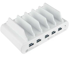 Good Connections Geros jungtys Geros jungtys USB-Desktop-Schnellladestation 110W 10-Port (5x USB-C 5x USB-A)