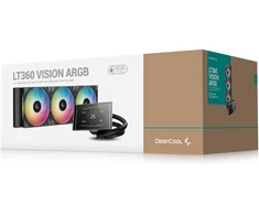 DeepCool LT360 VISION ARGB Procesorius Aušinimo skysčiu rinkinys 12 cm Juoda 1 vnt