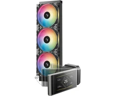 Chłodzenie wodne Deepcool DeepCool LT360 VISION ARGB Procesor Rinkinys do chłodzenia płynami 12 cm Juodas 1 vnt.