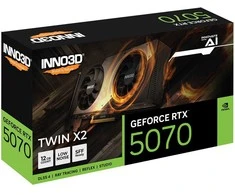 Vaizdo plokštė Innovision 3D Inno3D GeForce RTX 5070 TWIN X2 NVIDIA 12 GB GDDR7