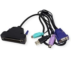 Konsolė KVM Value Konsolė KVM 19, 48 cm (19) TFT (16:9), VGA, USB, układ klawiatury niemiecki