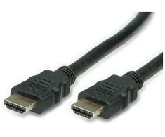 VALUE 4K HDMI Ultra HD Kabelis mit Ethernet ST/ST juodas 1m