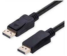 VALUE DisplayPort Kabelis, v2.1, 10K, DP ST - ST, juodas, 3 m