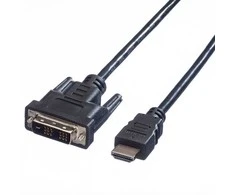 Kabelis Value 1.5m juoda (11995516 1.5 M Dvi-D Hdmi)