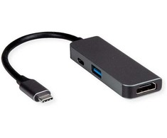 Value Adapteris AV vertė VERTĖ C tipo USB adapteris - HDMI + USB 3.2 Gen 1 A + PD tipas C