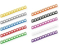 VALUE Kabelmarkierungsset fr Patchkabel, 4 - 5,5mm, 10 x 10 St., mehrfarbig