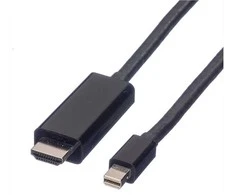VALUE Mini DisplayPort Kabelis, Mini DP-UHDTV, ST/ST, juodas, 3 m