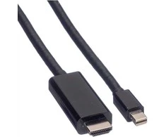 VALUE Mini DisplayPort Kabelis, Mini DP-UHDTV, ST/ST, juodas, 3 m