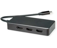 VALUE Multi-Ekranas Adapteris USB Typ C - 3x HDMI, Multi-Stream 4K