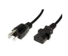 VALUE Netzkabel NEMA-5 auf C13 fr USA, juodas, 1,8 m