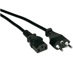 VALUE Netzkabel T12 auf C13, juodas, 3 m