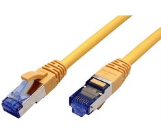VALUE Patchkabel Cat.6A (Class EA) S/FTP (PiMF), LSOH, gelb, 0,3 m