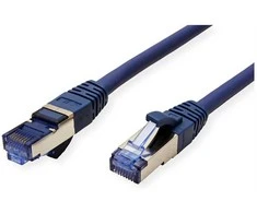 VALUE Patchkabel Cat.6A (Class EA) S/FTP (PiMF), LSOH, blau, 0,15 m