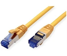 VALUE Patchkabel Cat.6A (Class EA) S/FTP (PiMF), LSOH, gelb, 0,15 m