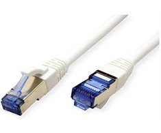 VALUE Patchkabel Cat.6A (Class EA) S/FTP (PiMF), LSOH, wei, 0,15 m