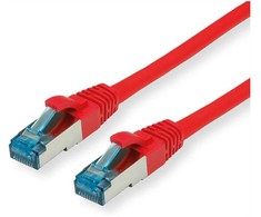 VALUE Patchkabel Cat.6A (Class EA) S/FTP (PiMF), LSOH, raudona, 0,15 m