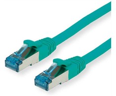 VALUE Patchkabel Cat.6A (Class EA) S/FTP (PiMF), LSOH, grn, 0,15 m