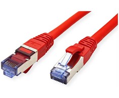 VALUE Patchkabel Cat.6A (Class EA) S/FTP (PiMF), LSOH, raudona, 0,15 m