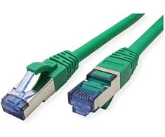 VALUE Patchkabel Cat.6A (Class EA) S/FTP (PiMF), LSOH, grn, 0,15 m