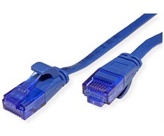 Vertė VALUE UTP patch kabelis, 6A kat. (EA klasė), ypač plokščias, mėlynas, 0,5 m