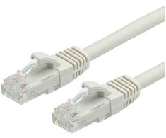 Value Vertė VERTĖ – Patch – Kabelis – RJ- 45 (M) iki RJ- 45 (M) – 10 m – UTP – CAT 6a – formos – pilka, RAL 7044 (21.99.0877)