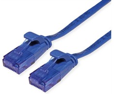 Vertė VALUE UTP patch kabelis, 6A kat. (EA klasė), ypač plokščias, mėlynas, 0,5 m